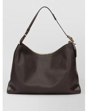 Etro Large Leather Tote Bag - Black