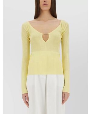 Jacquemus Slim-Fit Top - Yellow