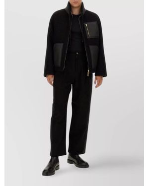 Moschino Regular-Fit Straight-Leg Pants - Black