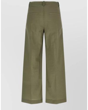 Brunello Cucinelli Cropped Trousers - Green