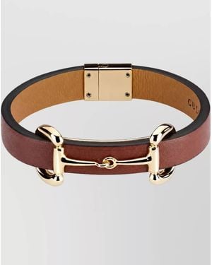 Gucci Leather Bracelet - Brown
