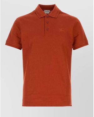 Burberry Piqué Polo Shirt - Orange
