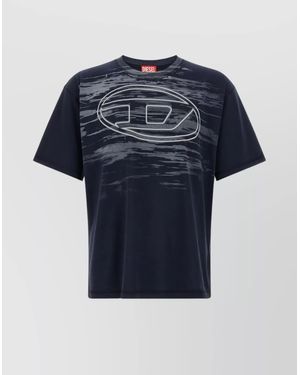 DIESEL 'T-Boxt-T5' Crew Neck Graphic Print T-Shirt - Blue