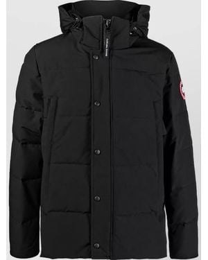 Canada Goose Down Hooded Puffer Jacket - Black