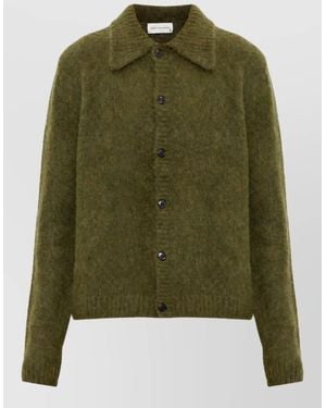 Dries Van Noten Wool Alpaca Lightweight Jacket - Green