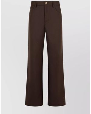 Séfr Wide-Leg Trousers - Brown