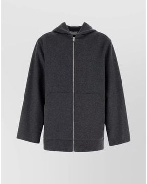 Bottega Veneta Double Layer Hood Jacket - Grey