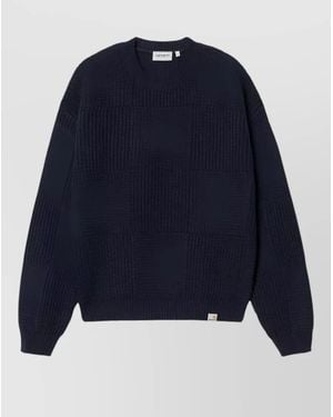Carhartt Crew Neck Knit Jumper Long Sleeves - Blue