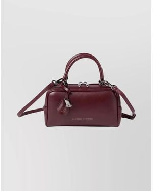 Brunello Cucinelli Small Boston Tote Bag - Purple