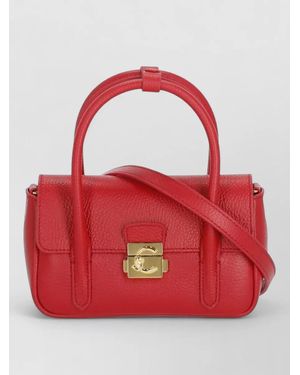 Coccinelle Leather Mini Handbag Structured Shape Handles