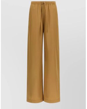 Loulou de Saison Cotton Poplin Mid-Rise Wide-Leg Trousers - Natural