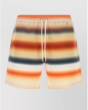 Loewe Printed Swim Shorts - Orange