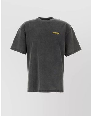 Represent Owners Club Crew Neck Graphic Print T-Shirt - Gray