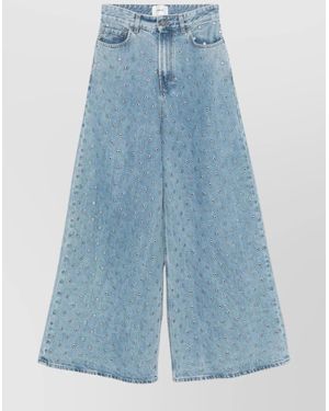 Haikure Denim Wide-Leg Jeans - Blue