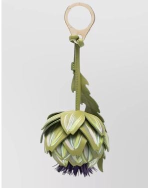 Christian Louboutin Leather Fringe Bag Charm - Green