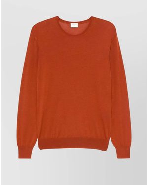 Saint Laurent Wool Crewneck Jumper - Orange