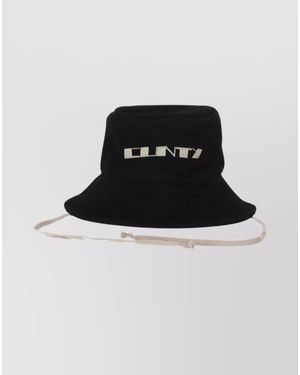 Rick Owens Wide Brim Gilligan Style Hat - Black