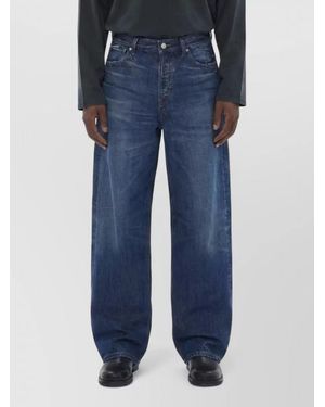 Haikure Denim Norm Core Bethany Mid-Rise Wide-Leg Jeans - Blue