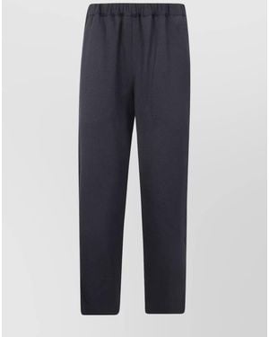 Comme des Garçons Wool Straight-Leg Pants - Blue