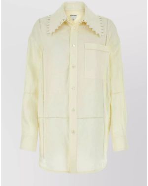 Bottega Veneta Linen Shirt - Yellow