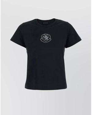 Moncler Cotton Short-Sleeve Crew-Neck T-Shirt - Black
