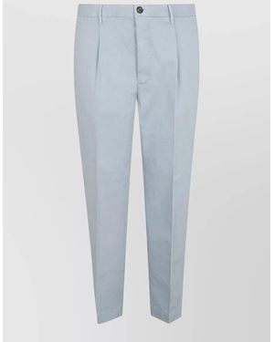 Incotex Tailored Trousers Belt Loops Side And Back Pockets - Blue
