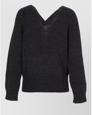 Our Legacy Merino Wool Relaxed-Fit V-Neck Cardigan - Blue