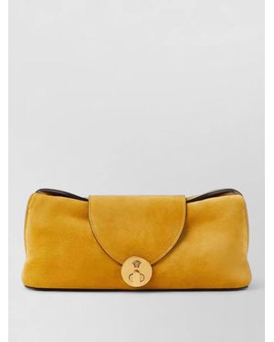 Versace Leather Shoulder Bag - Yellow