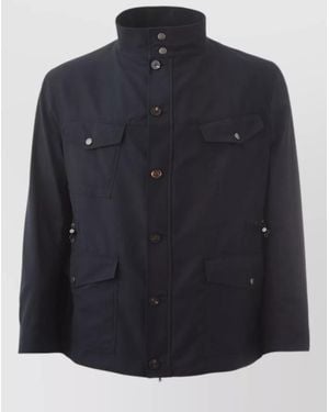 Lardini Wool Field Jacket - Blue