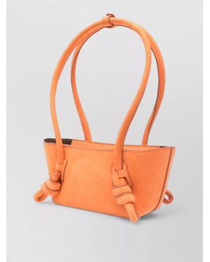 Hereu Leather Shoulder Bag - Orange