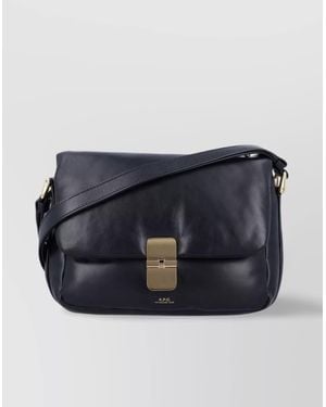 A.P.C. Soft Grace Shoulder Bag - Blue