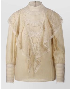Zimmermann Viscose Blouse - Natural