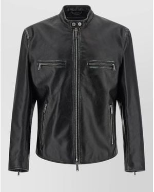 DSquared² Bad Boy Biker Jacket - Black