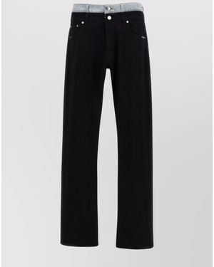 VTMNTS Denim Straight-Leg Jeans - Black