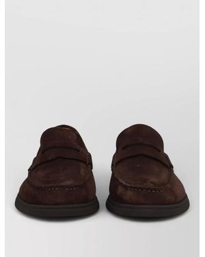 BOSS Leather Slippers - Brown