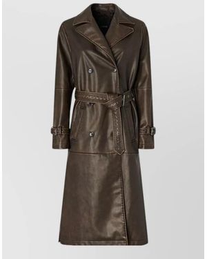 Pinko Trench Coat - Brown