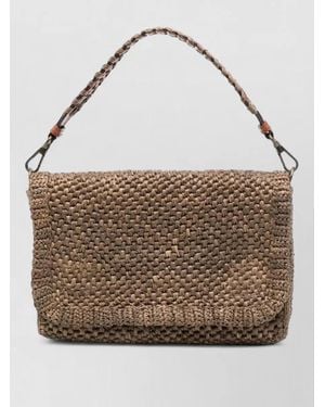 IBELIV Raffia Cross-Body Bag - Brown