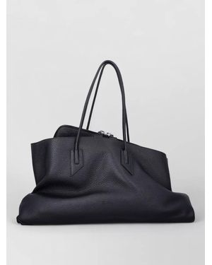 The Attico La Passeggiata Large Leather Tote Bag - Blue