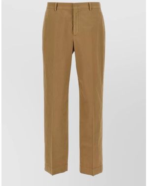 Cellar Door Nuv Pants Belt Loops Back Pocket - Natural