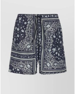 Fendi Printed Swim Shorts - Blue
