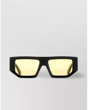 Off-White c/o Virgil Abloh Thick Temples Rectangle Frame Sunglasses - Metallic