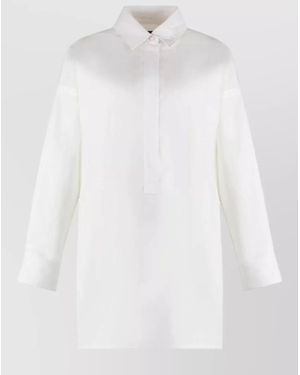 Gucci Cotton Poplin Shirt Long Sleeves Collar - White
