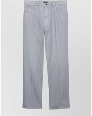 Prada Tailored Trousers Belt Loops Pockets Seams - Grey