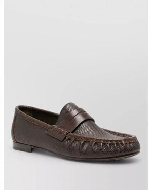 Brunello Cucinelli Leather Loafers - Brown