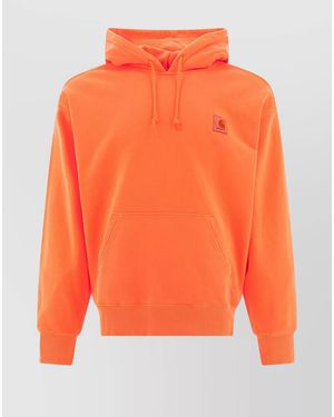 Carhartt Cotton Hooded Sweatshirt - Orange