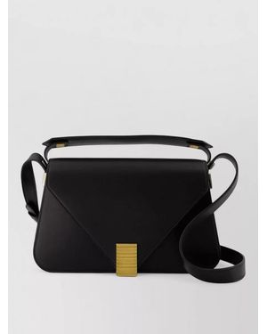 Lanvin Calf Leather Cross-Body Bag - Black