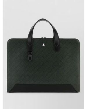 Montblanc Extreme 3.0 Leather Briefcase Top Handles - Black