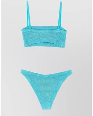 Hunza G Textured Bikini - Blue