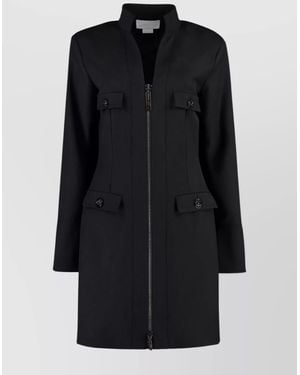 Genny Wool-Blend Dress - Black