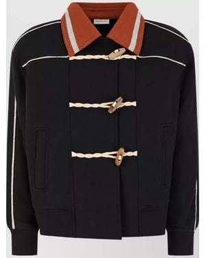 Dries Van Noten Oversized Cotton Coat - Black